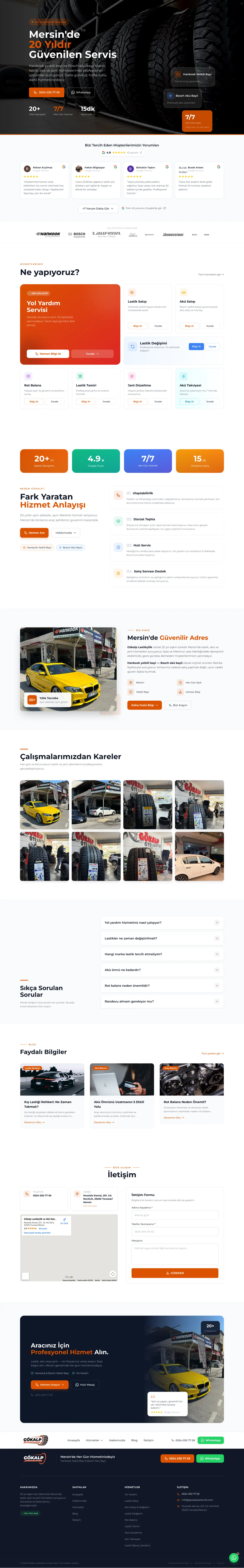 Gökalp Lastikçilik masaüstü görünüm